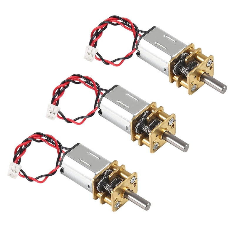 Coliao 3pcs DC 3V-6V Mini Micro N20 Gear Motor DC Motors Slow Speed Full Metal Gearbox Reduction Motor for DIY RC Toys Robort Smart Car - Image 1